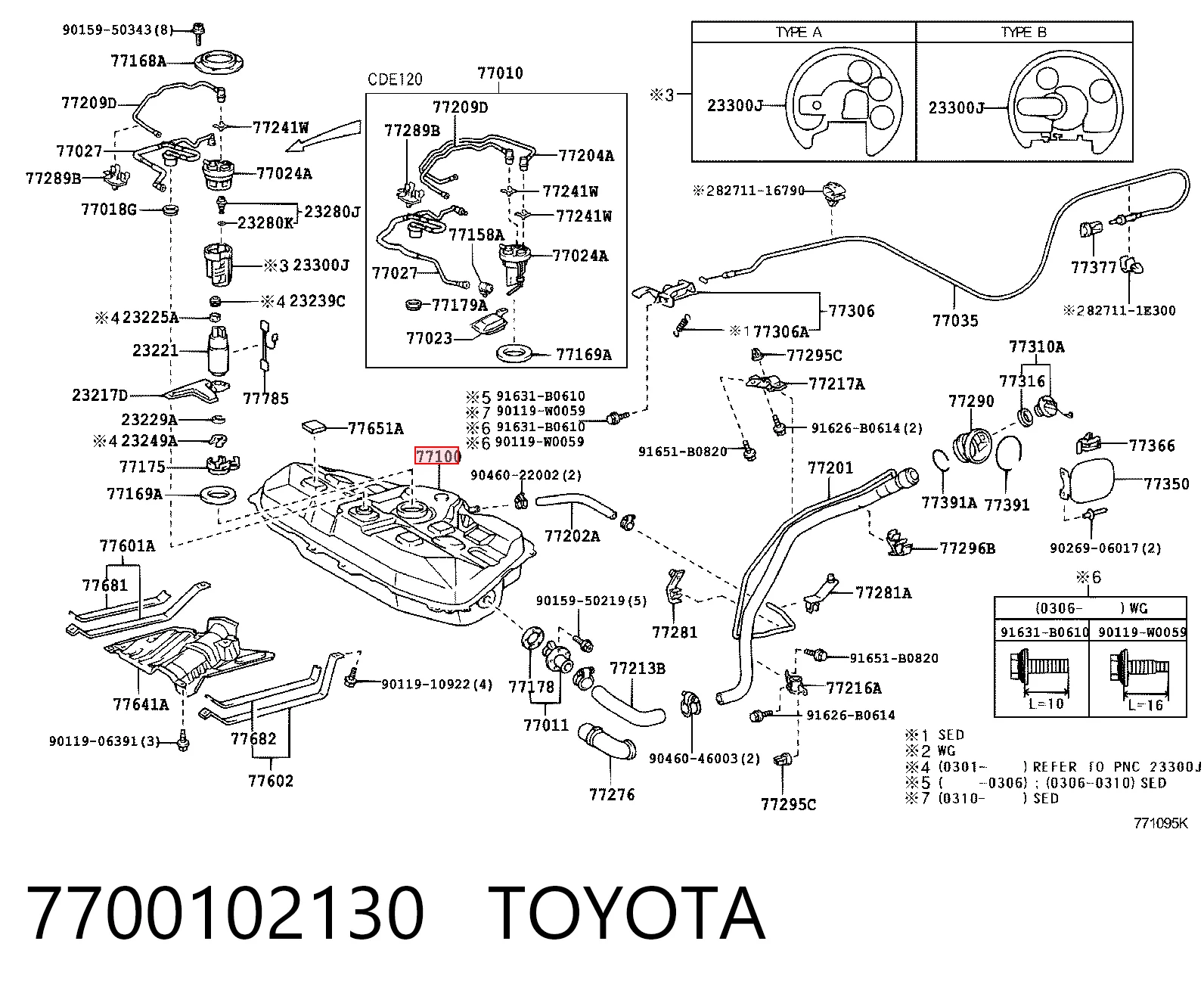 7700102130 Toyota