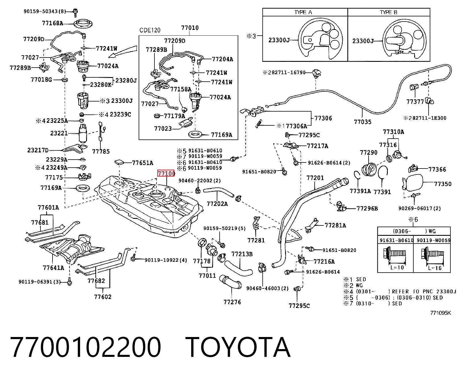 7700102200 Toyota