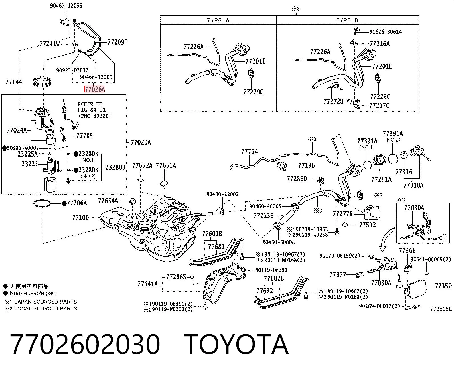 7702602030 Toyota