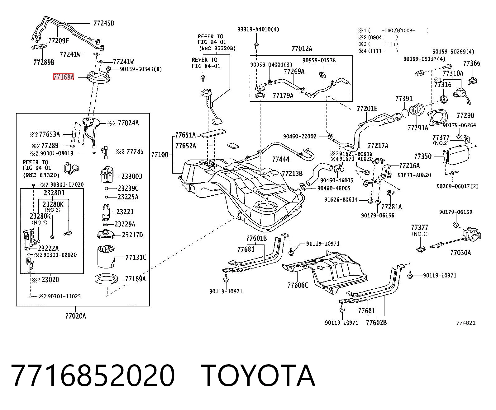 7716852020 Toyota