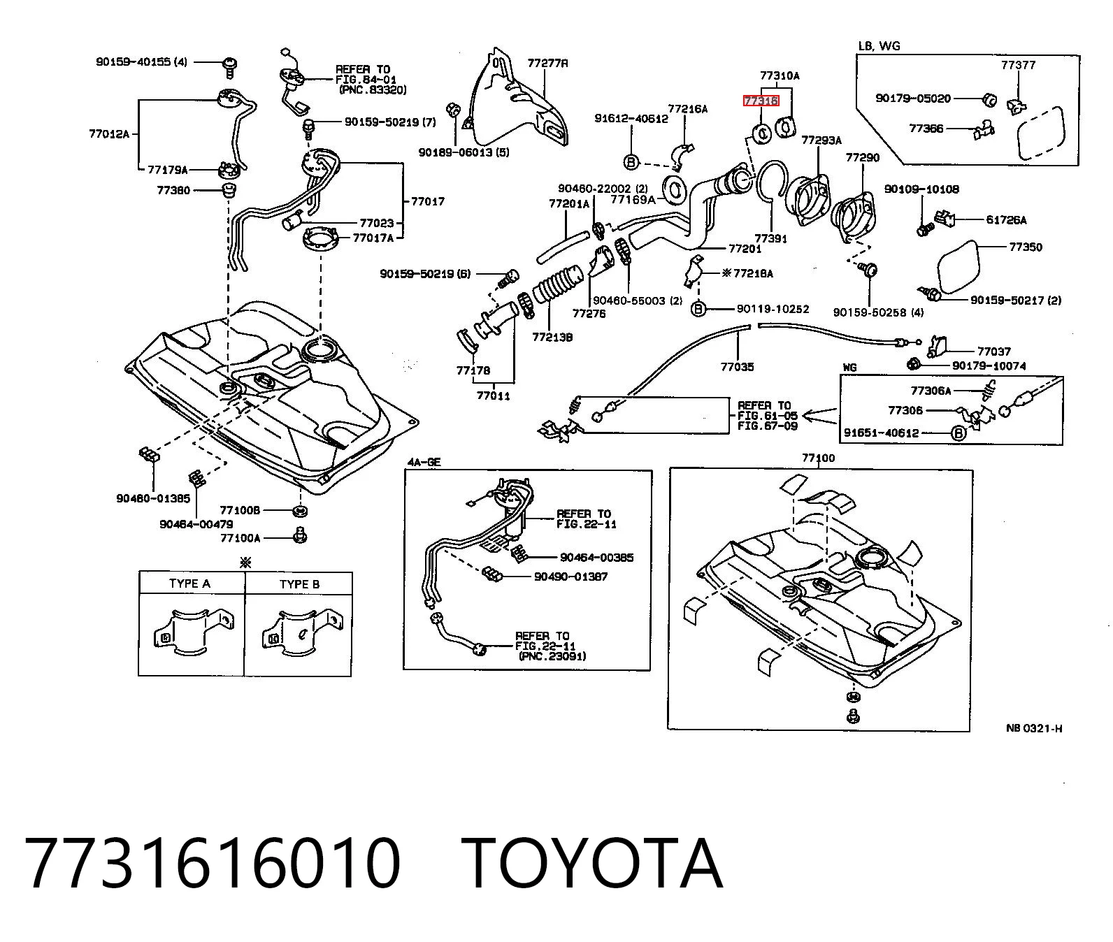 7731616010 Toyota