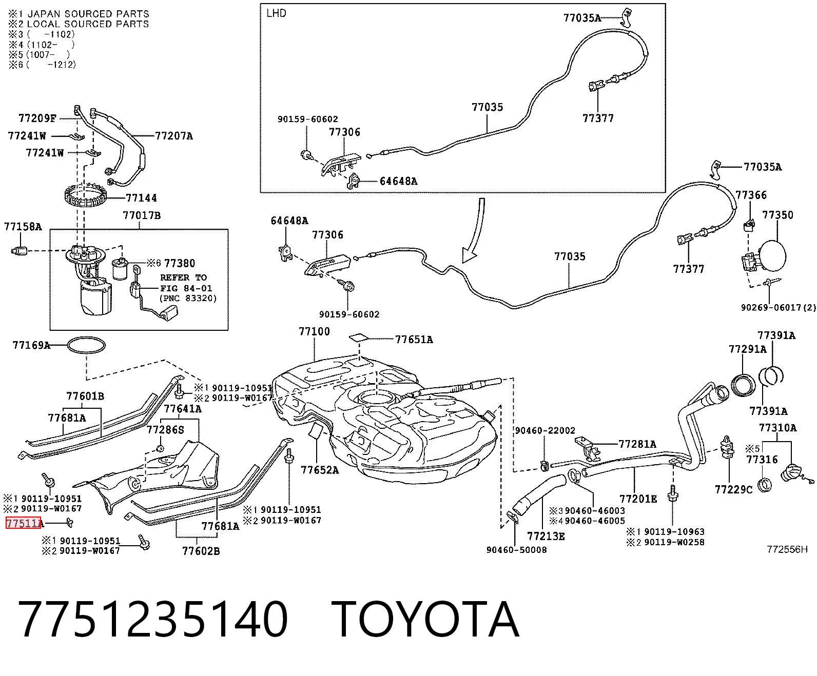 7751235140 Toyota