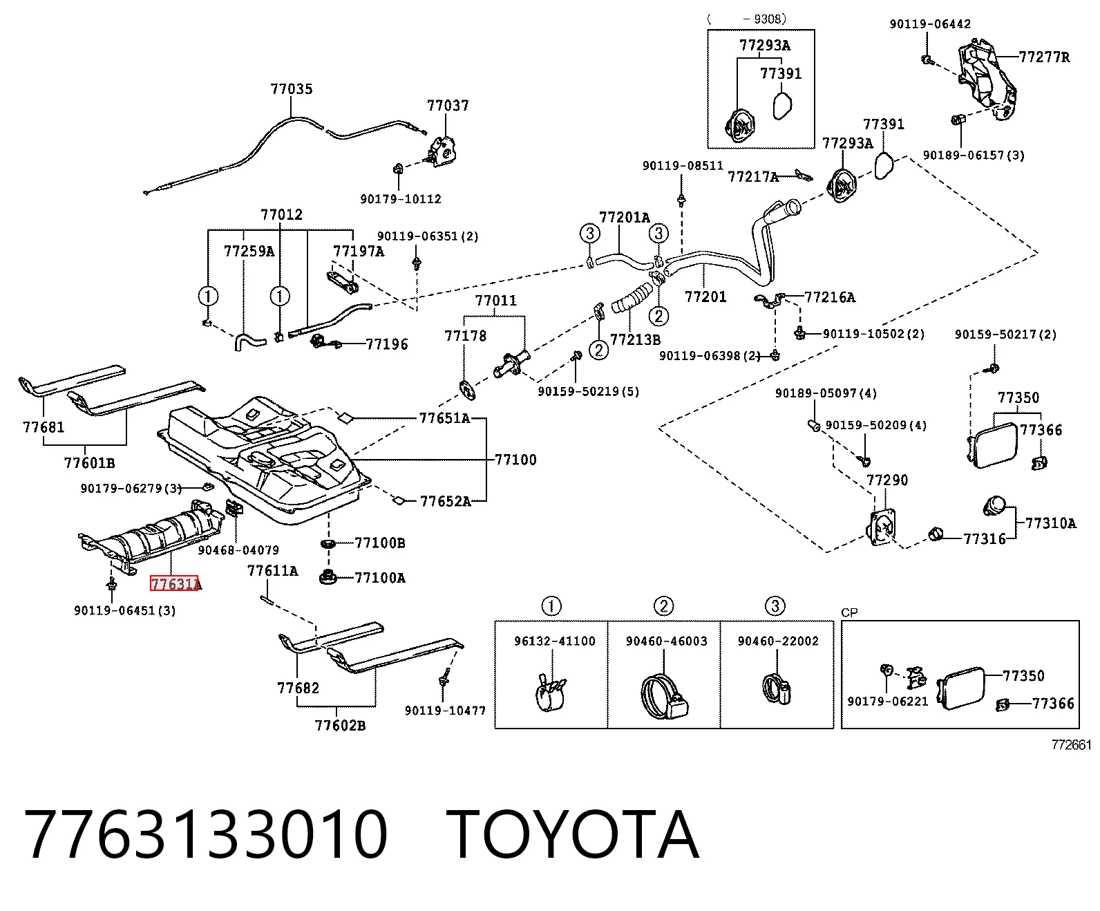 7763133010 Toyota