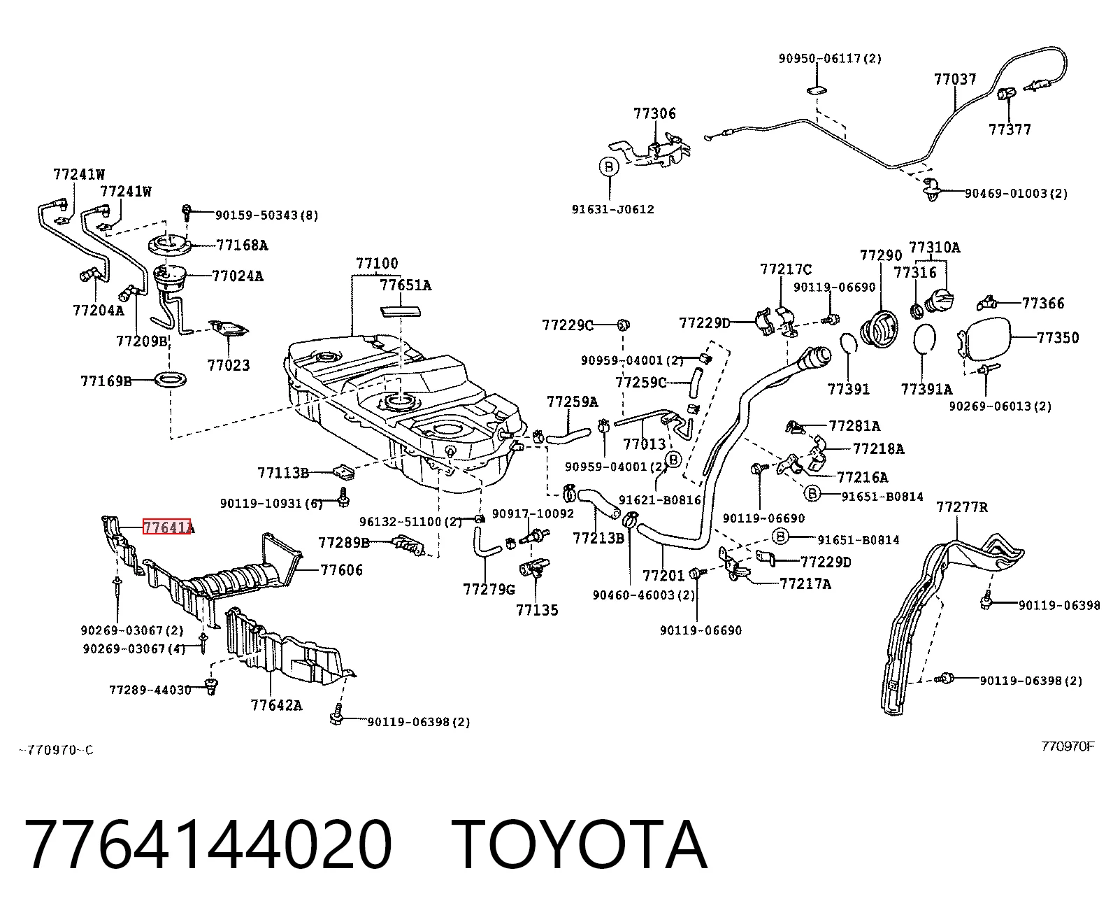 7764144020 Toyota