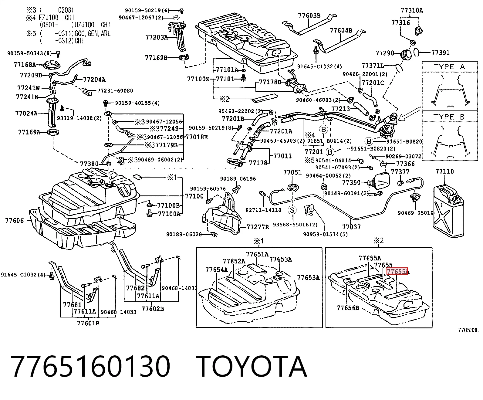 7765160130 Toyota