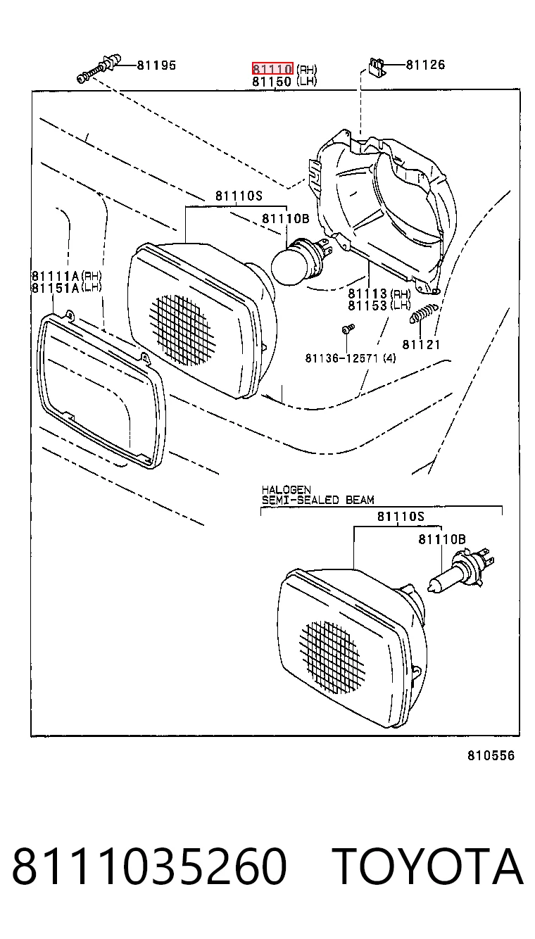 8111035260 Toyota