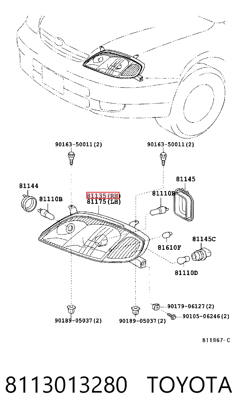 8113013280 Toyota