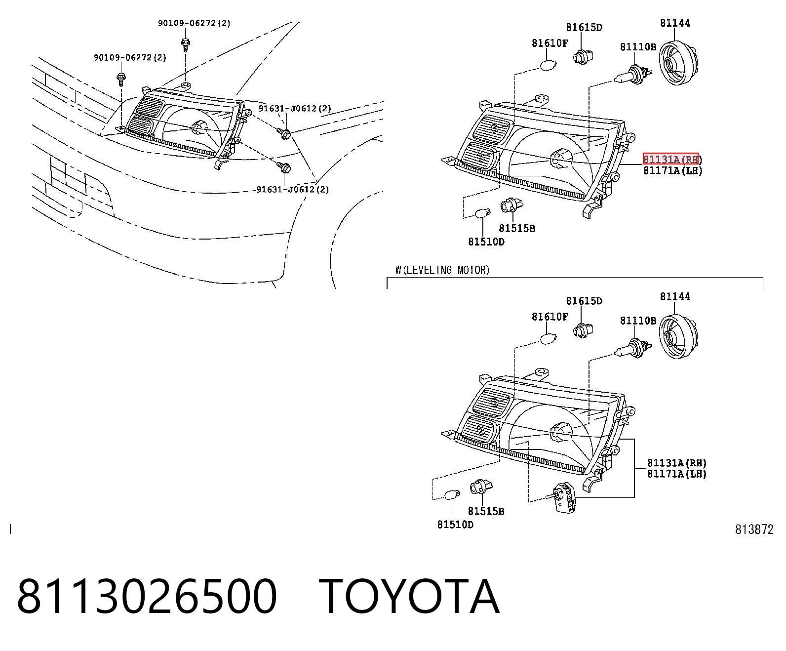 8113026500 Toyota