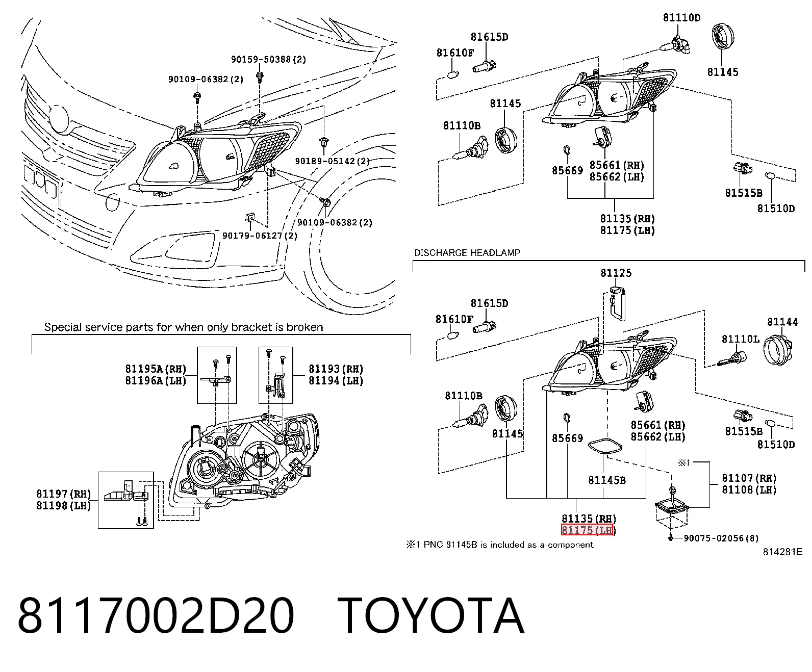 Luz esquerda Polcar 81C209E preço, a partir de 135,71 USD