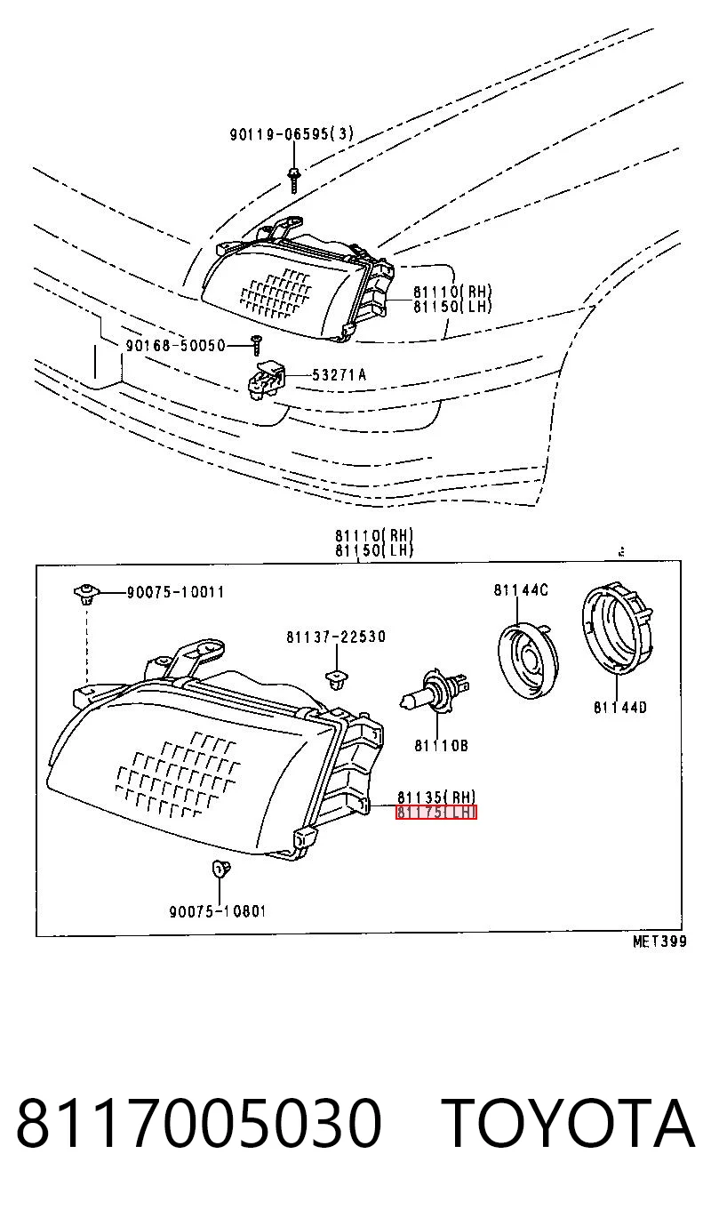 8117005030 Toyota