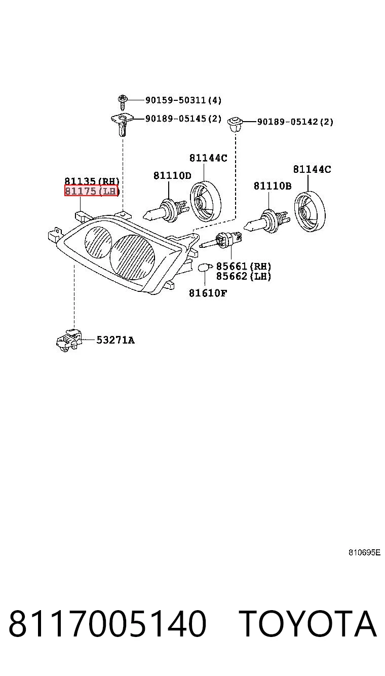 8117005140 Toyota