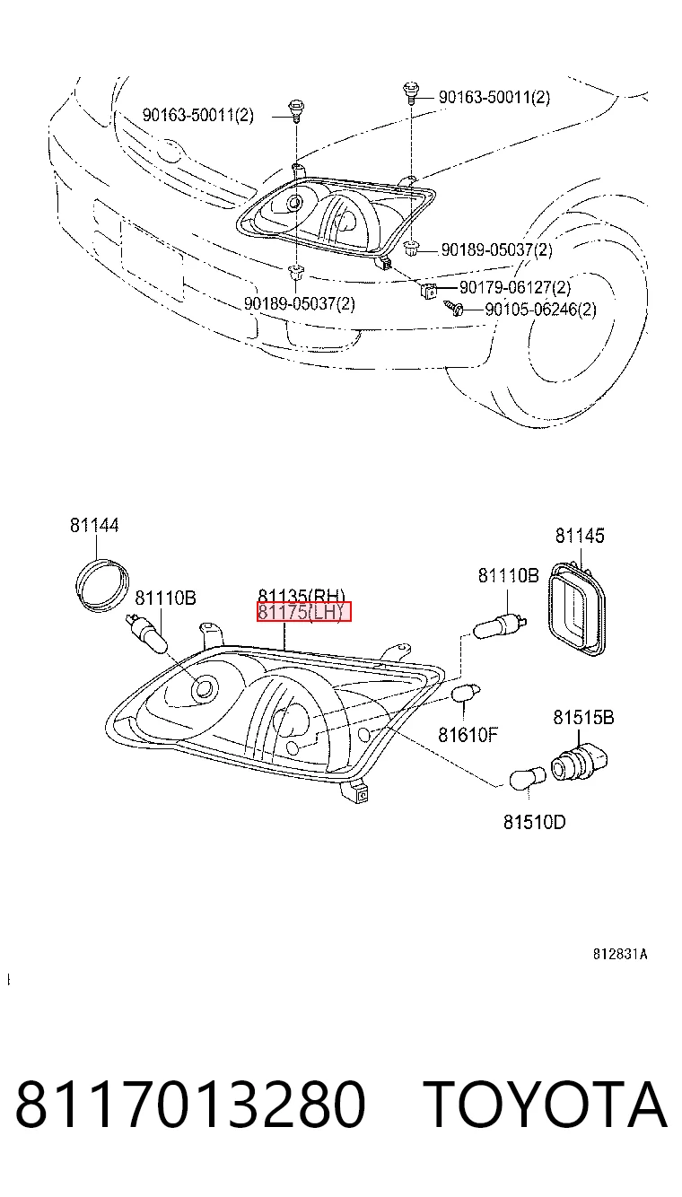 8117013280 Toyota