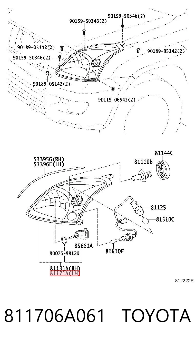 811706A061 Toyota