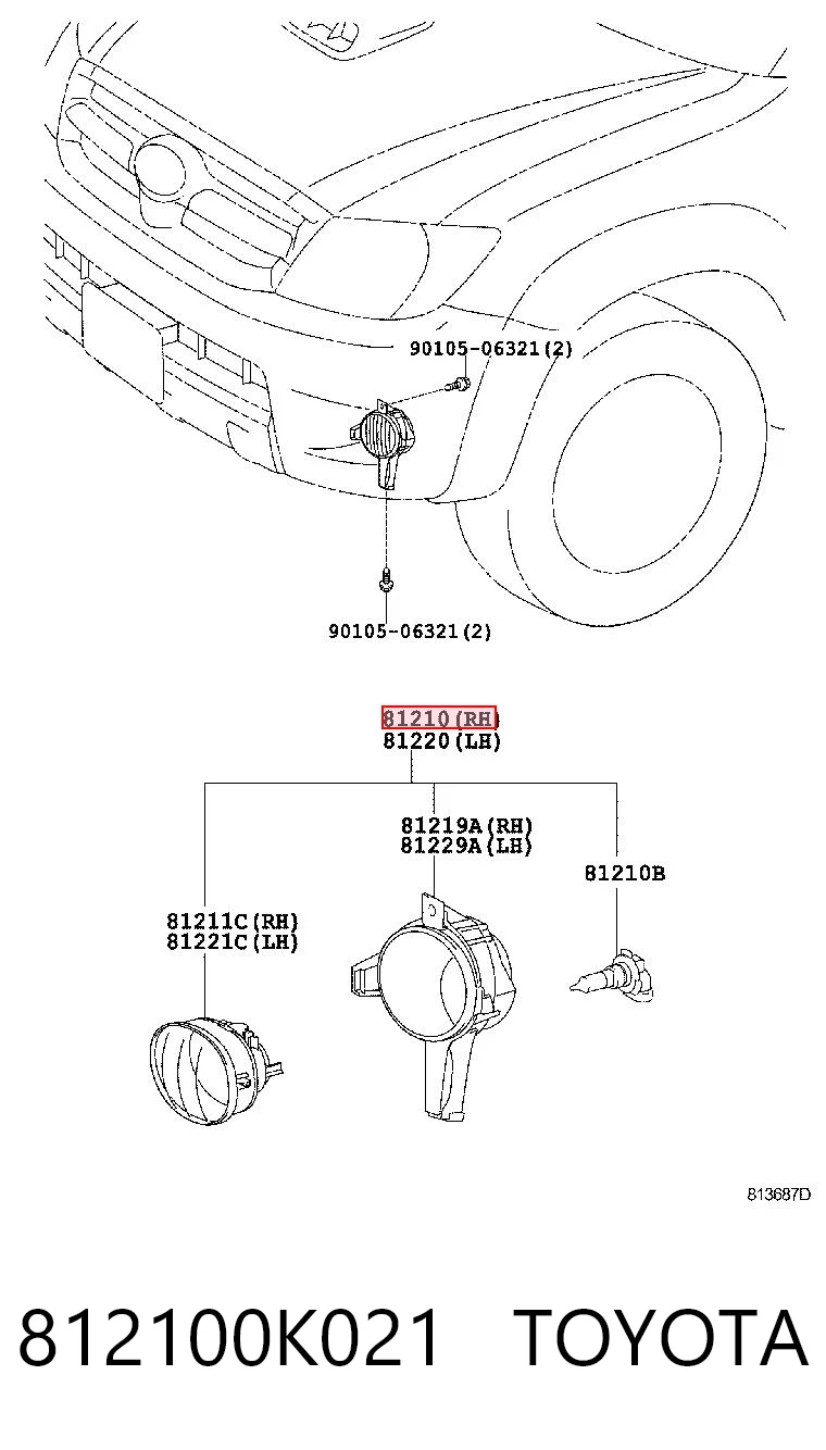 812100K021 Toyota