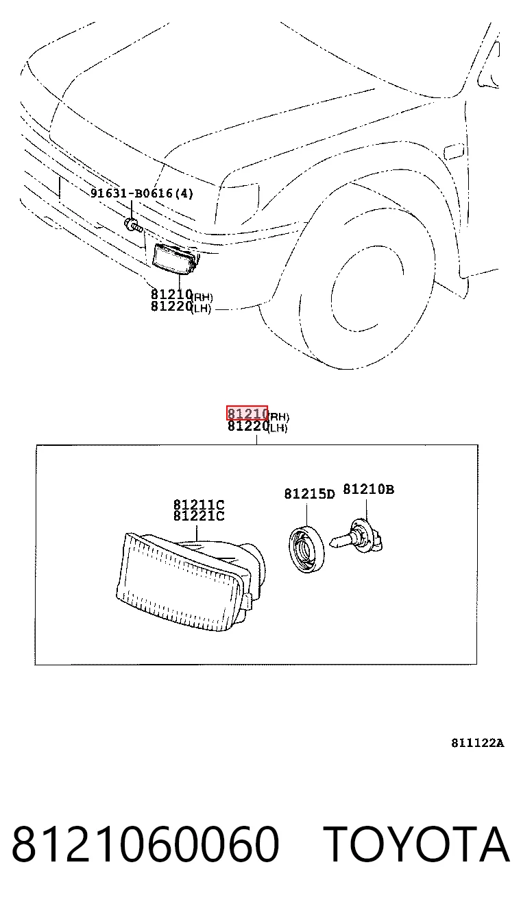 8121060060 Toyota
