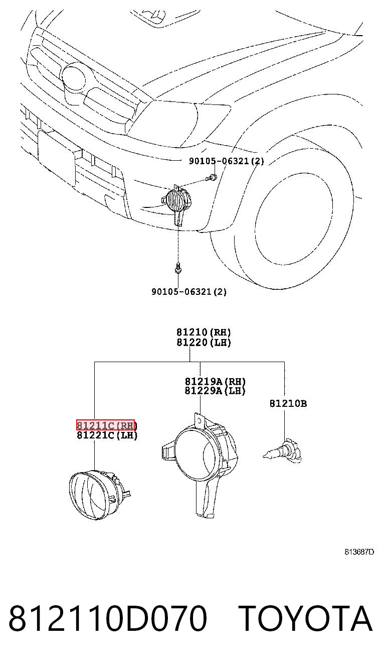 812110D070 Toyota