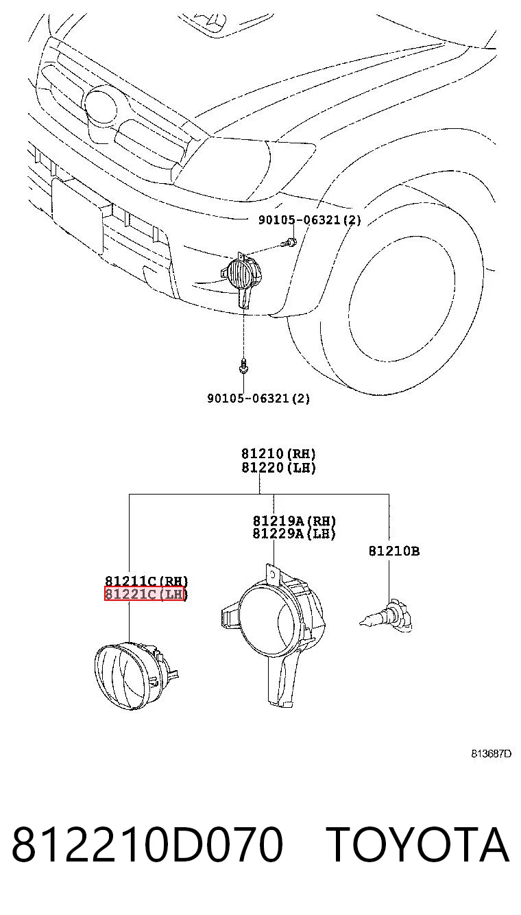 812210D070 Toyota