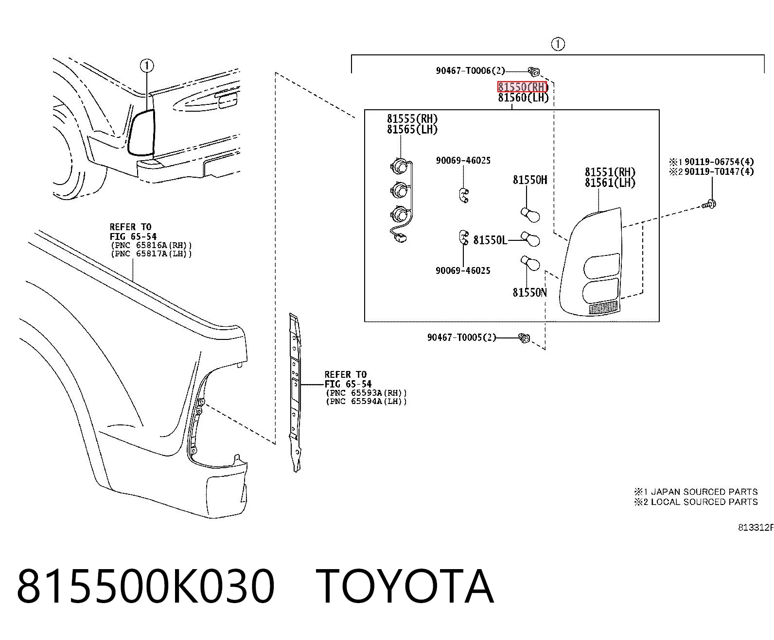 815500K030 Toyota
