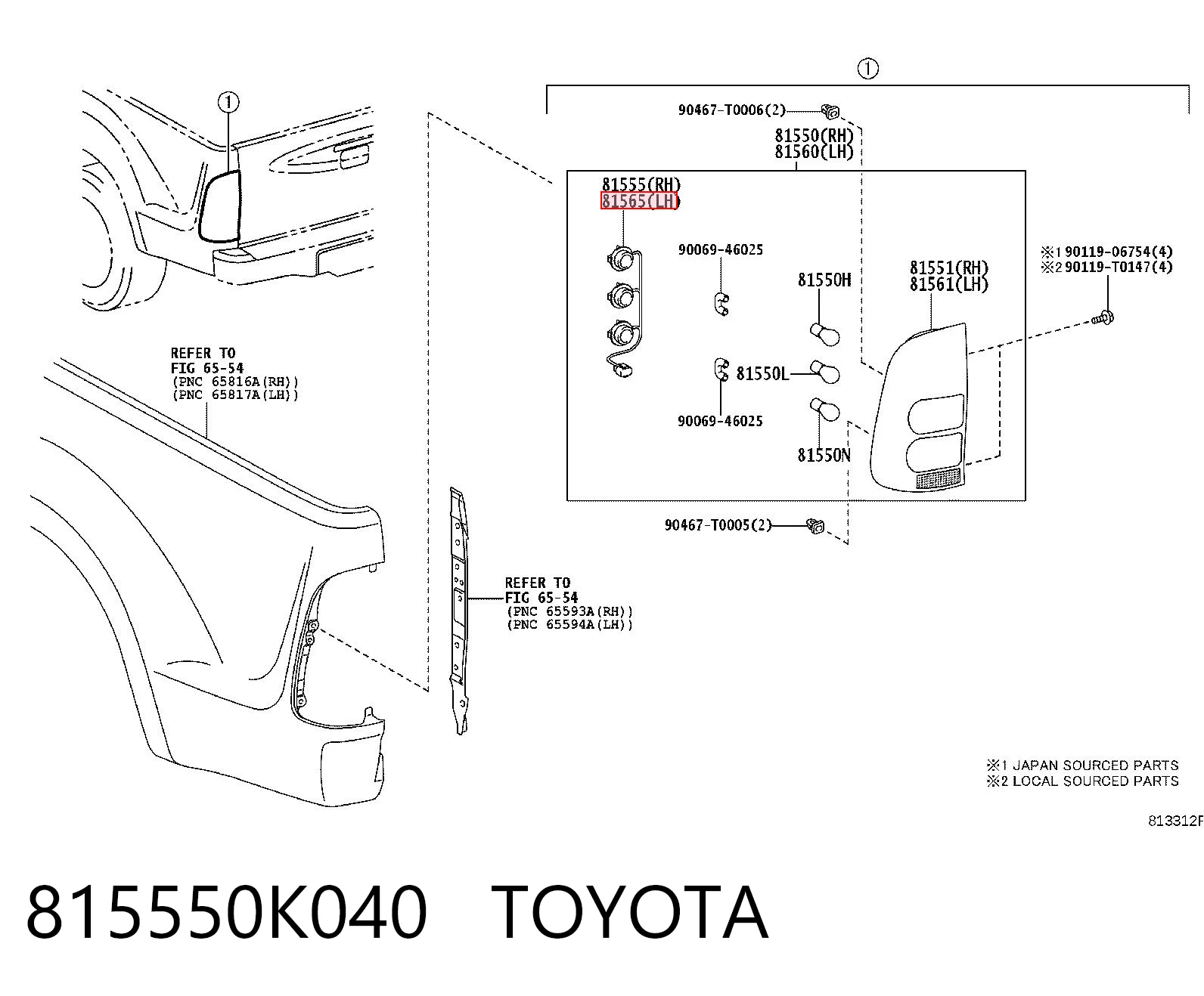 815550K040 Toyota