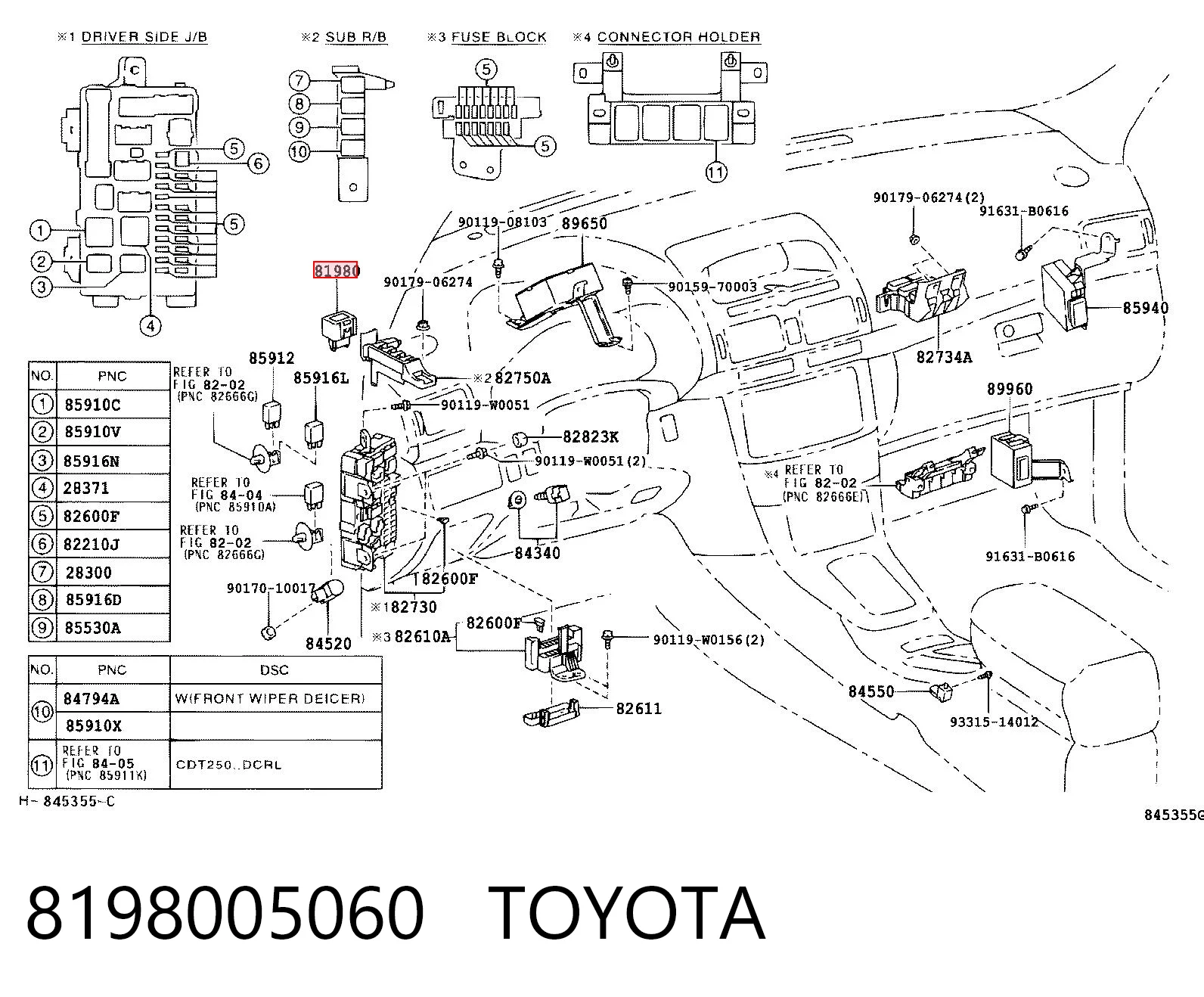 Relê de pisca-pisca Toyota Corolla  R10 ao melhor preço
