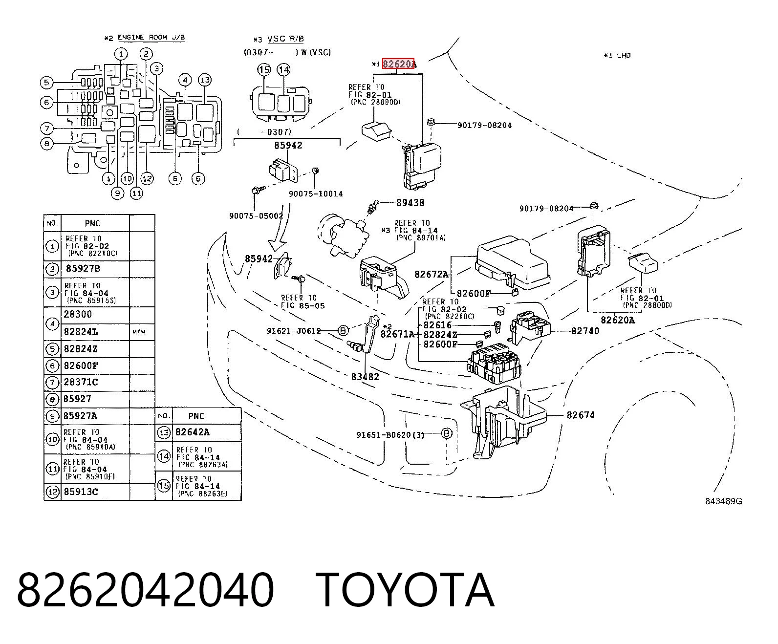 8262042040 Toyota Borne de bateria recarregável (PILHA)