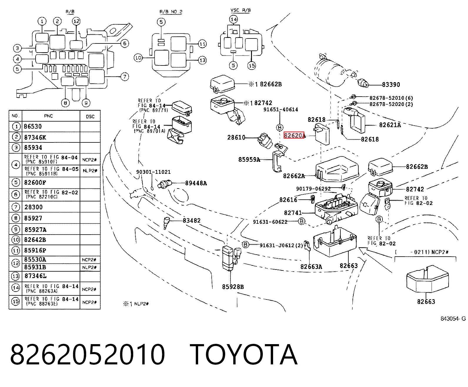 8262052010 Toyota