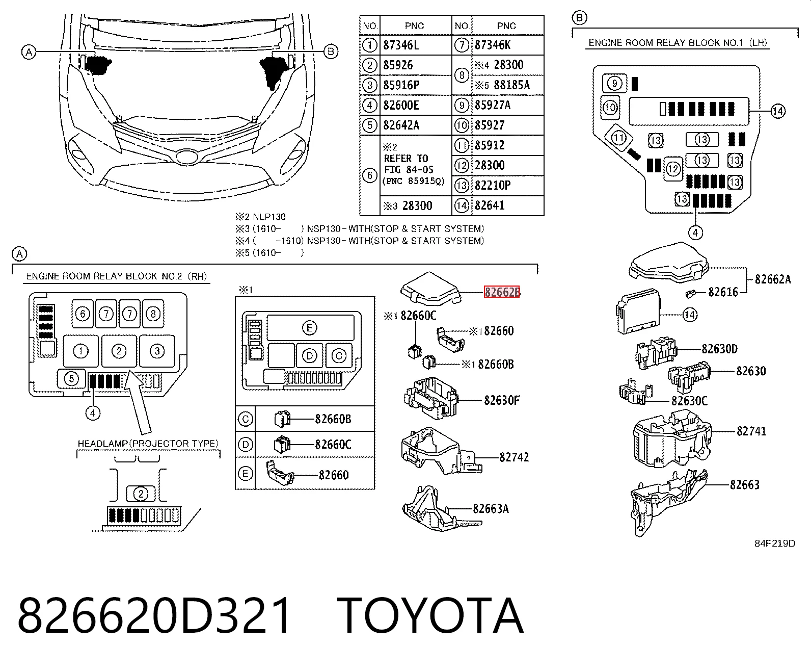 826620D321 Toyota