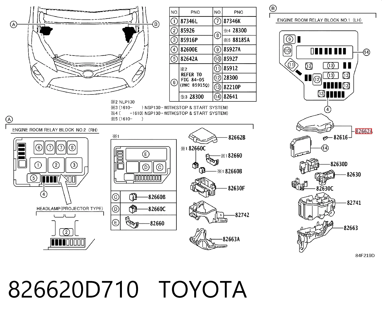 826620D710 Toyota