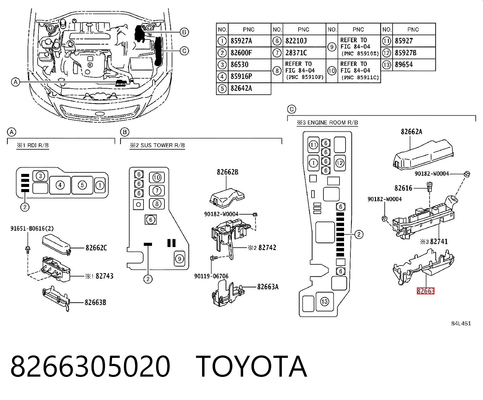 8266305020 Toyota