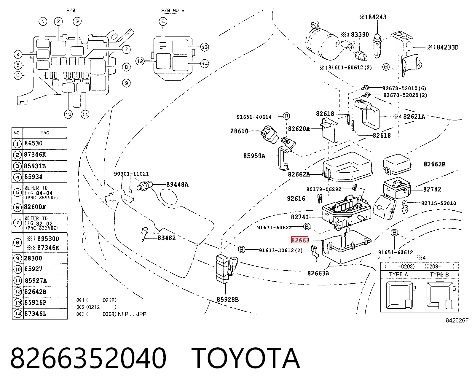 8266352040 Toyota