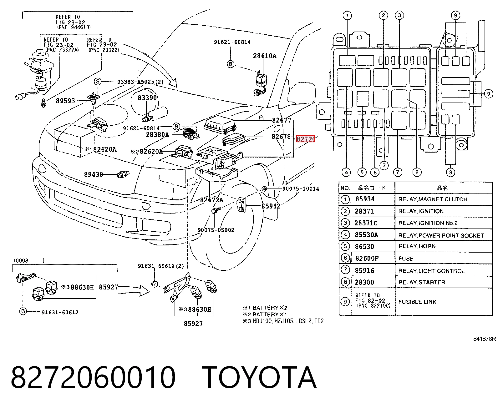 8272060010 Toyota