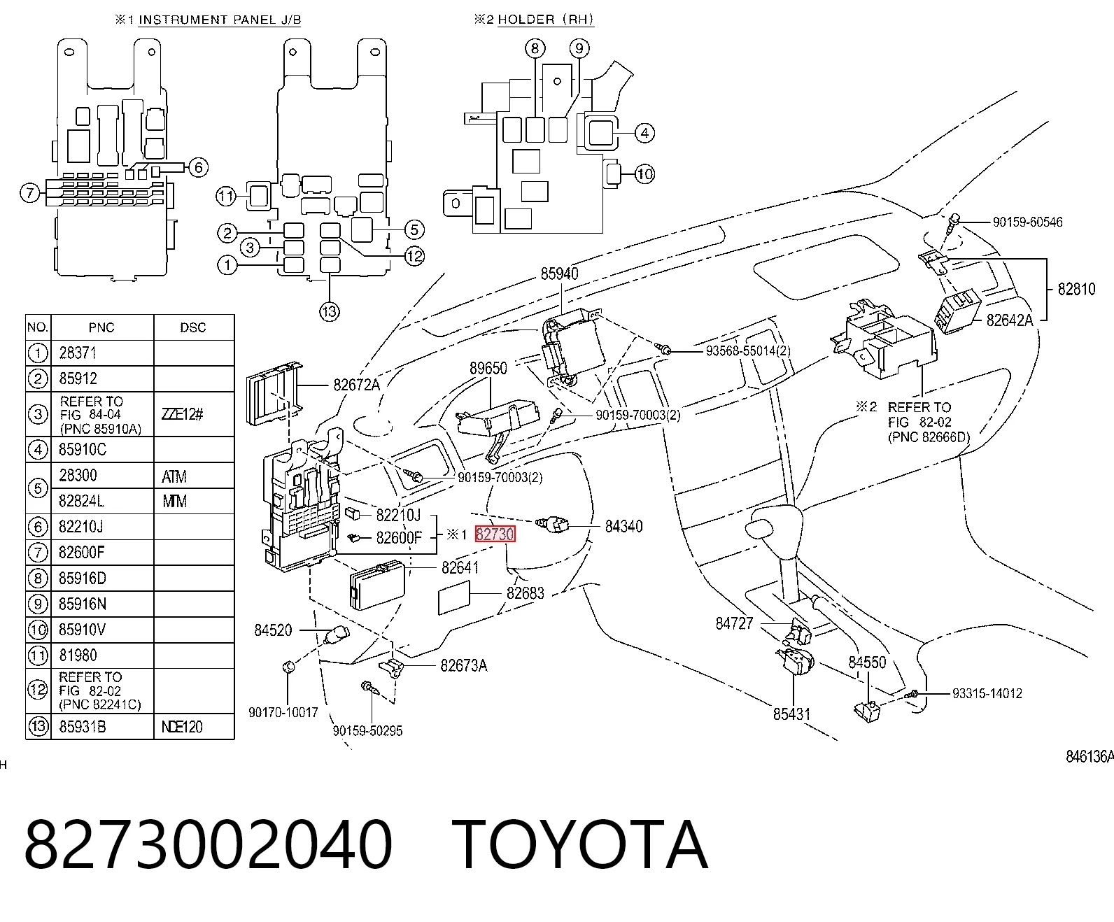 8273002040 Toyota
