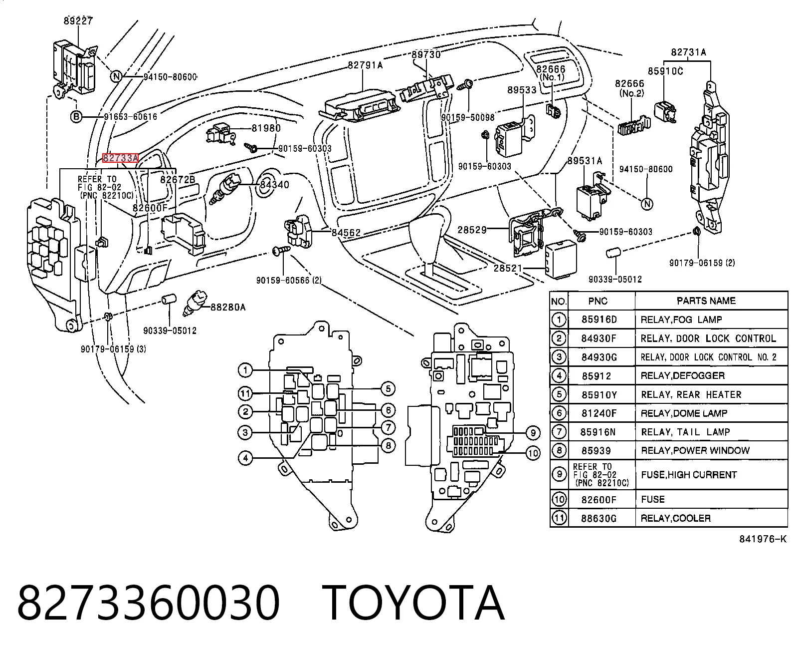 8273360030 Toyota