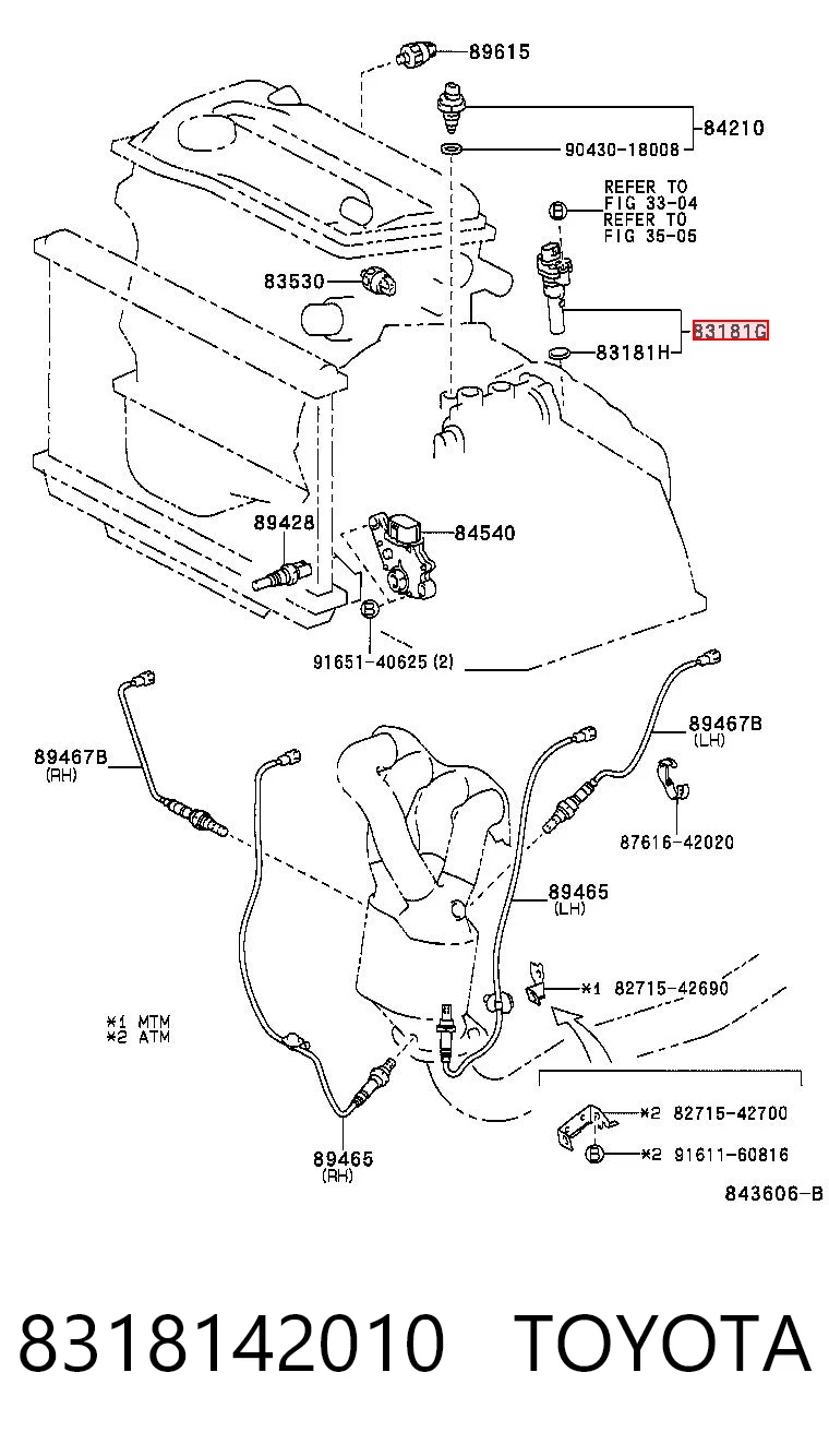 8318142010 Toyota Sensor de velocidade