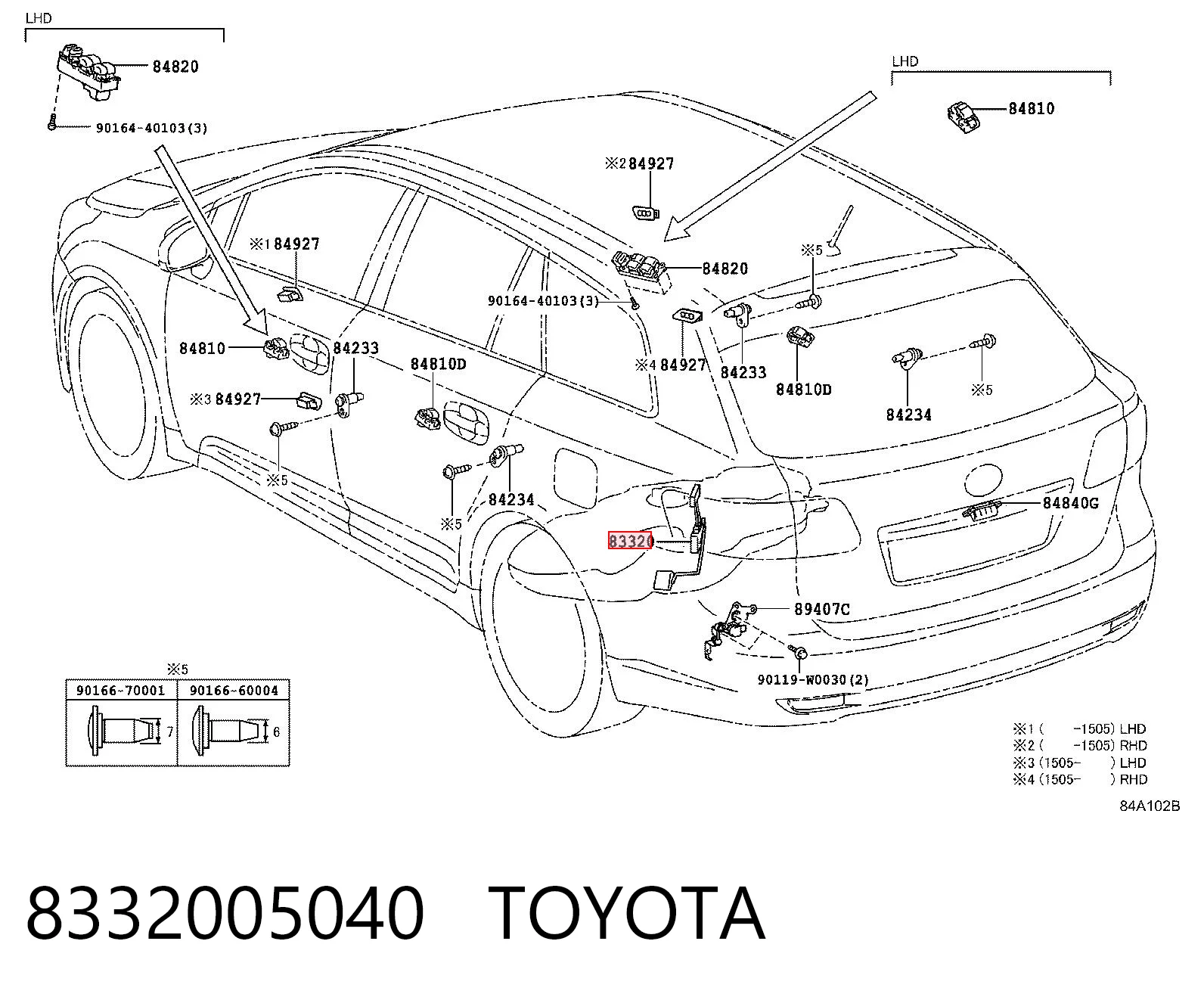Sensor do nível de combustível no tanque Toyota Avensis  T27 ao melhor preço