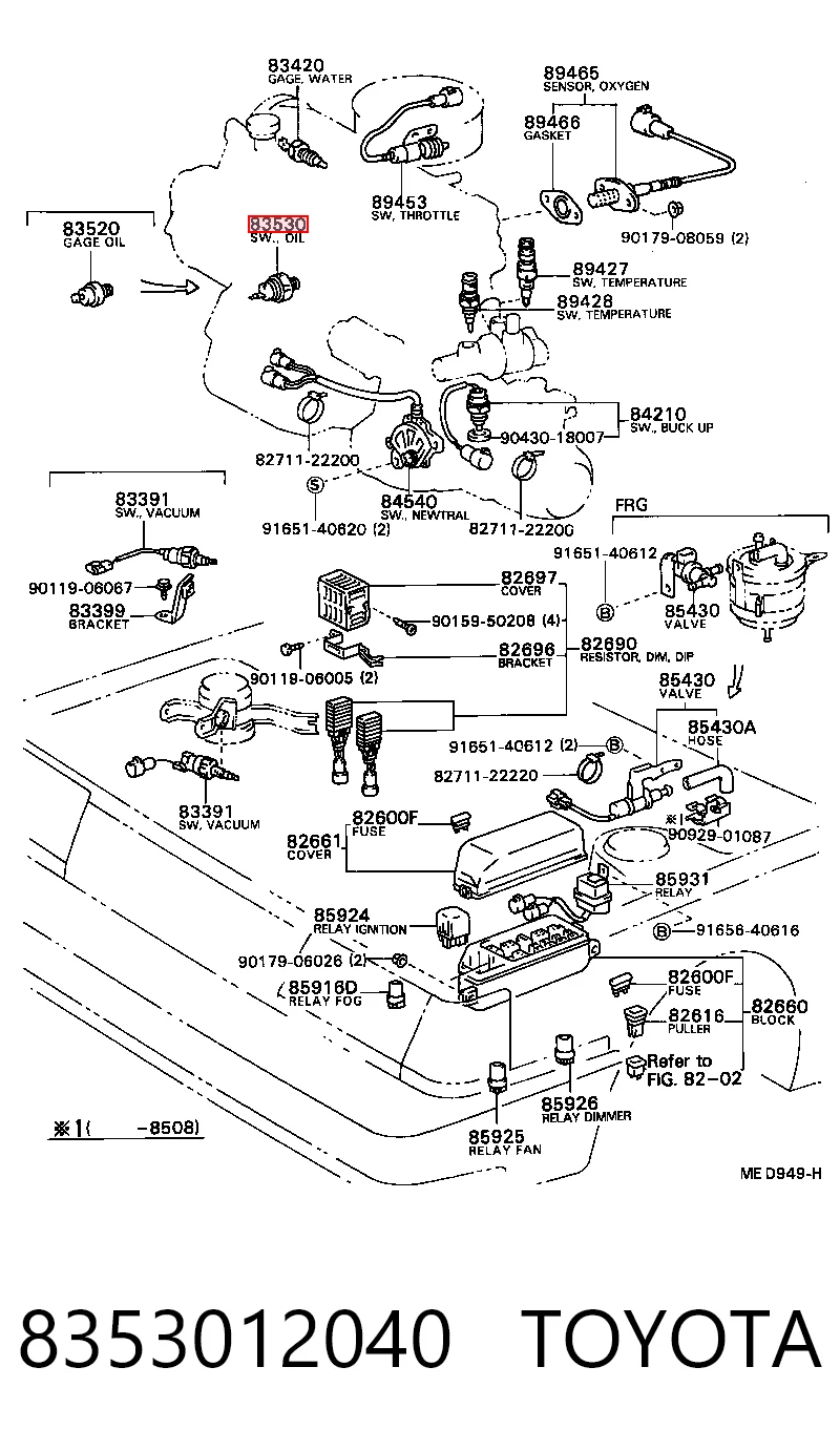 8353012040 Toyota