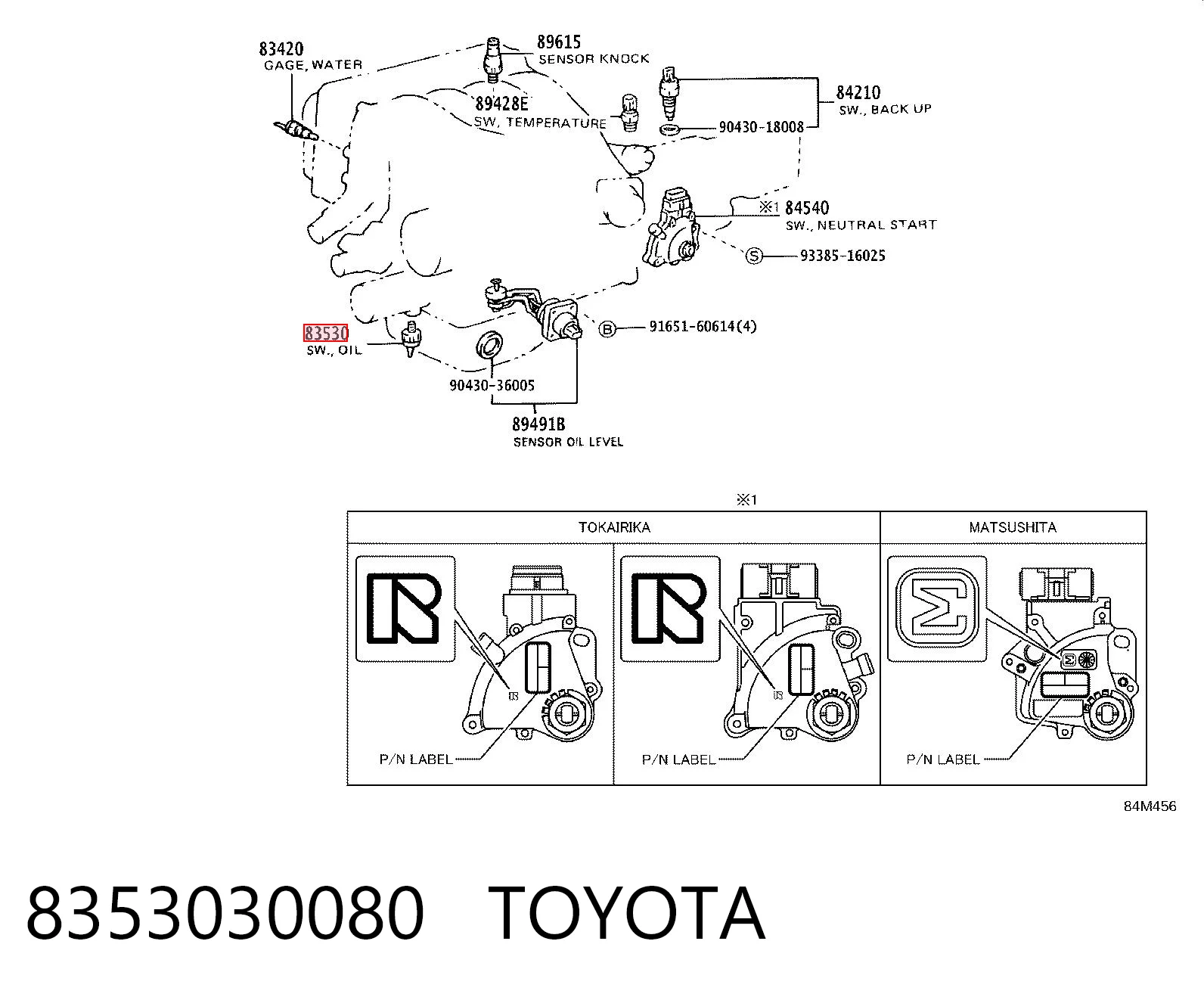 8353030080 Toyota