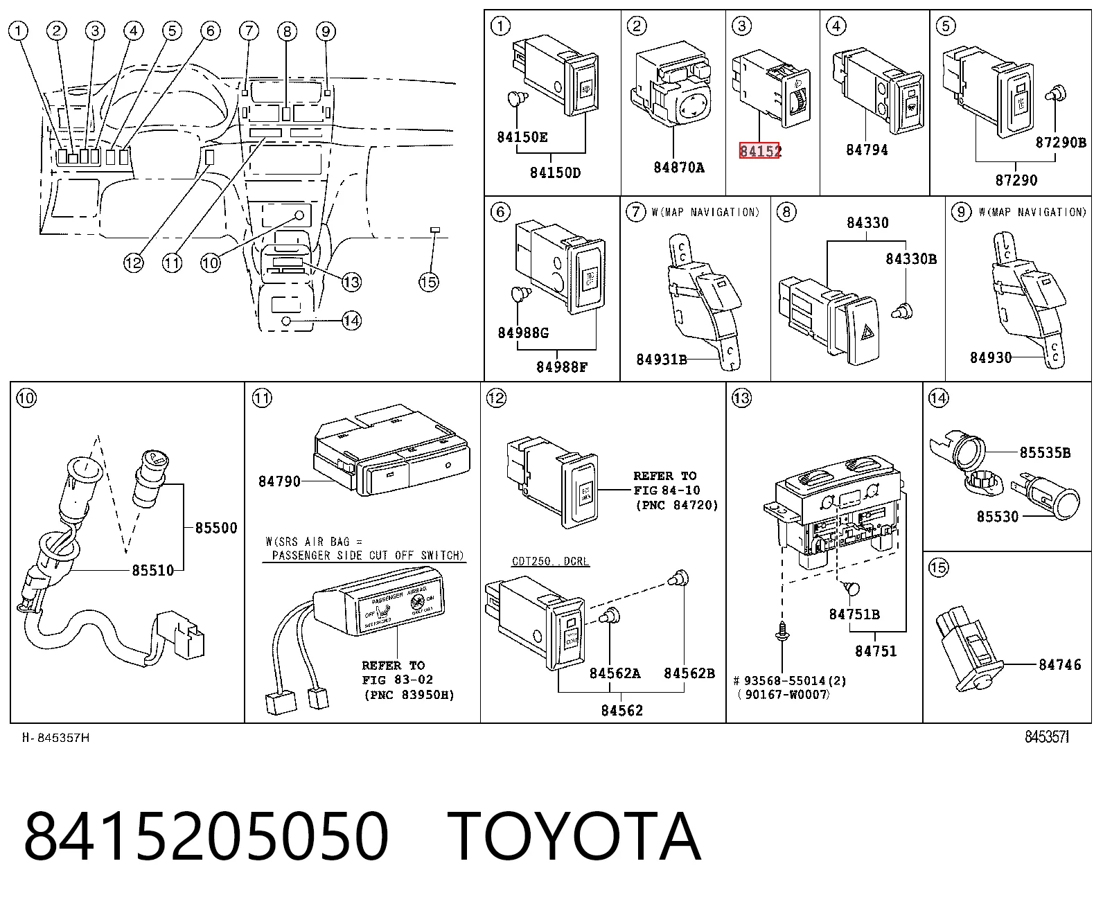 8415205050 Toyota