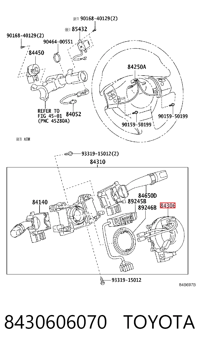 Anel AIRBAG de contato, cabo plano do volante Toyota Land Cruiser preço, a partir de 41,25 USD