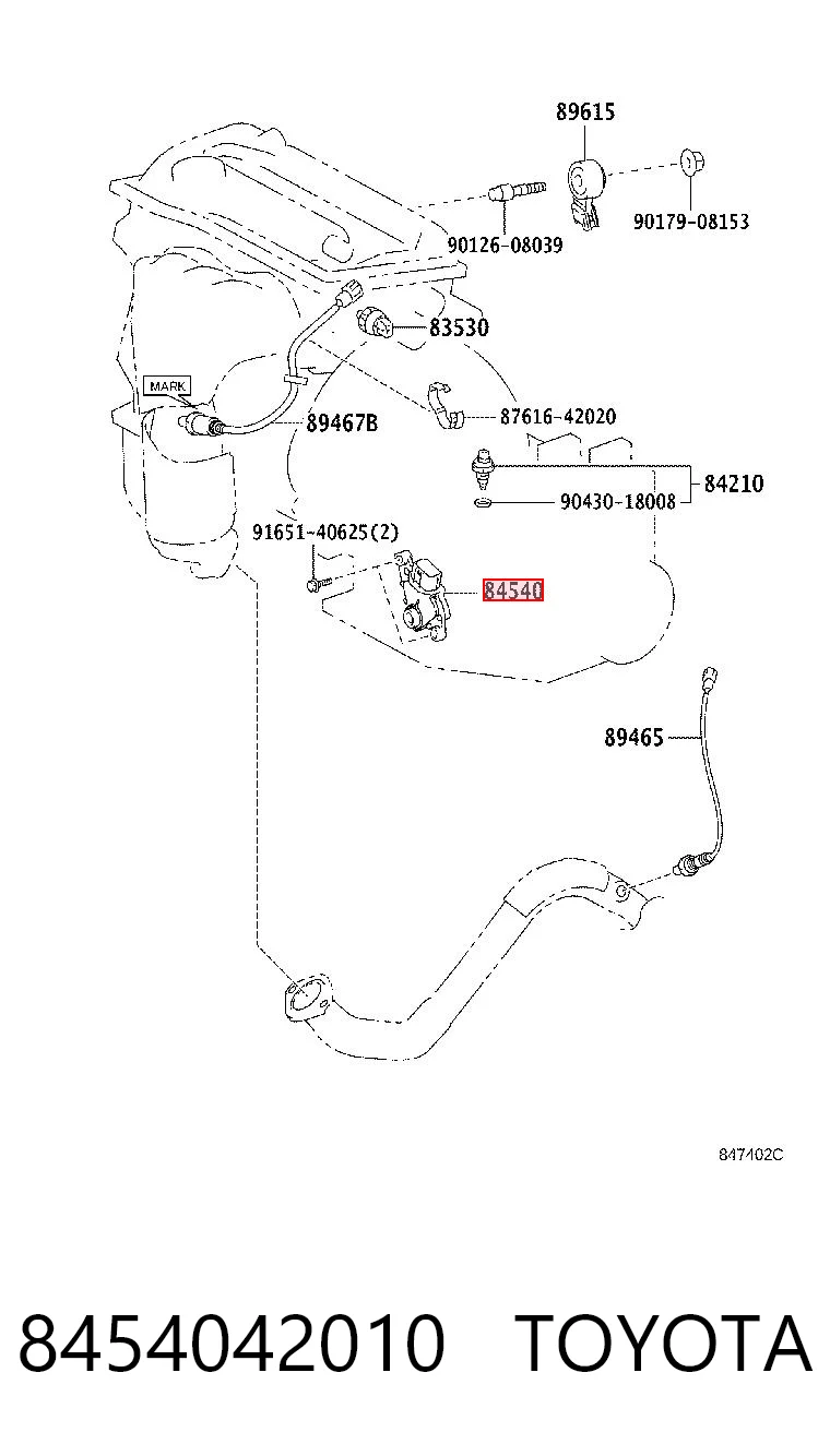 8454042010 Toyota Sensor de velocidade neutral