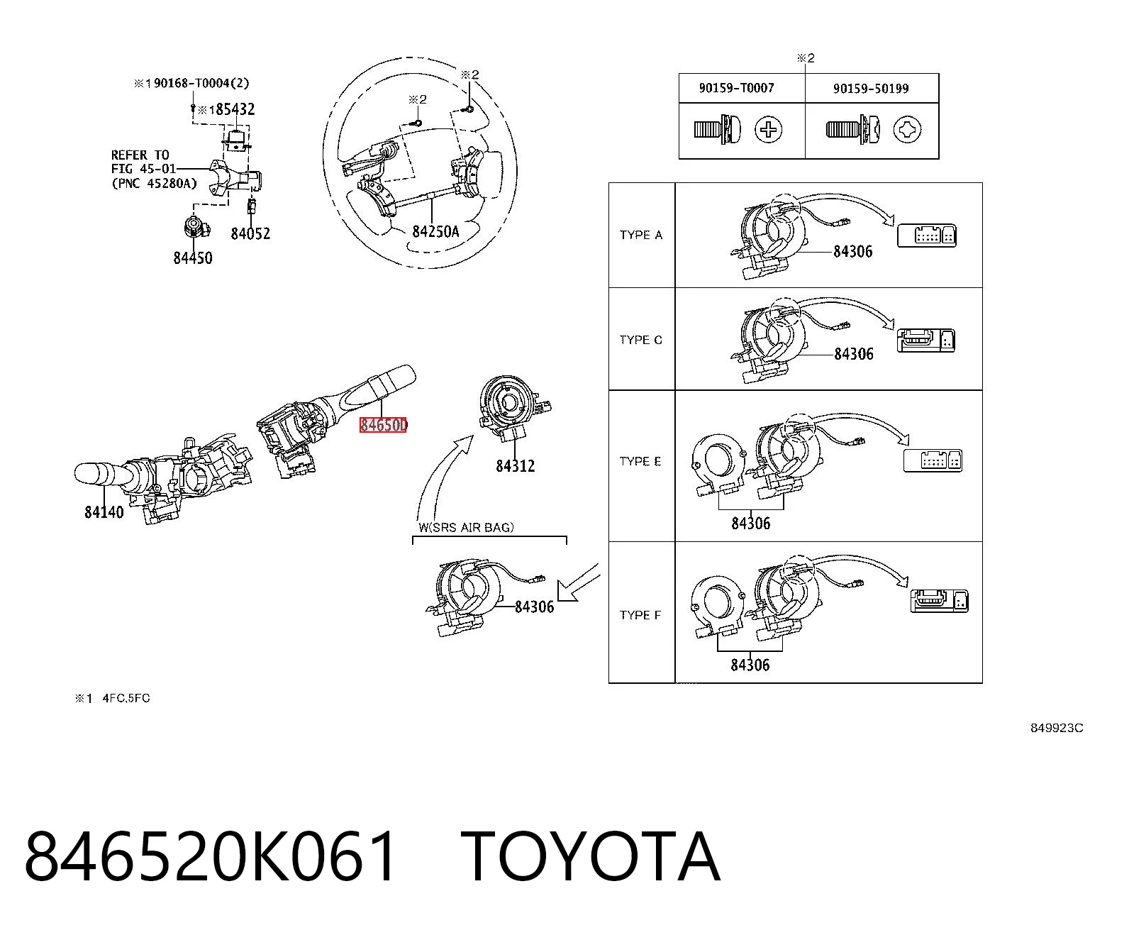 846520K061 Toyota