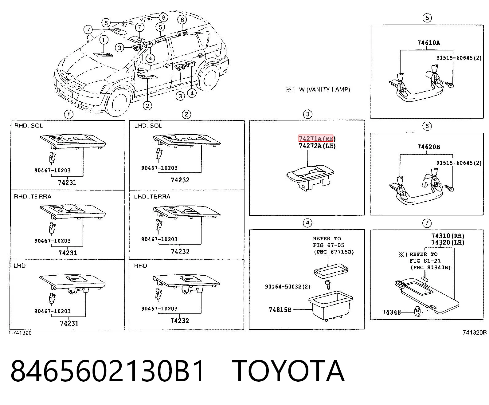 8465602130B1 Toyota
