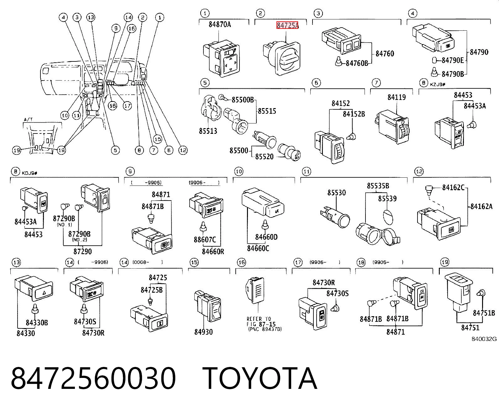 8472560030 Toyota