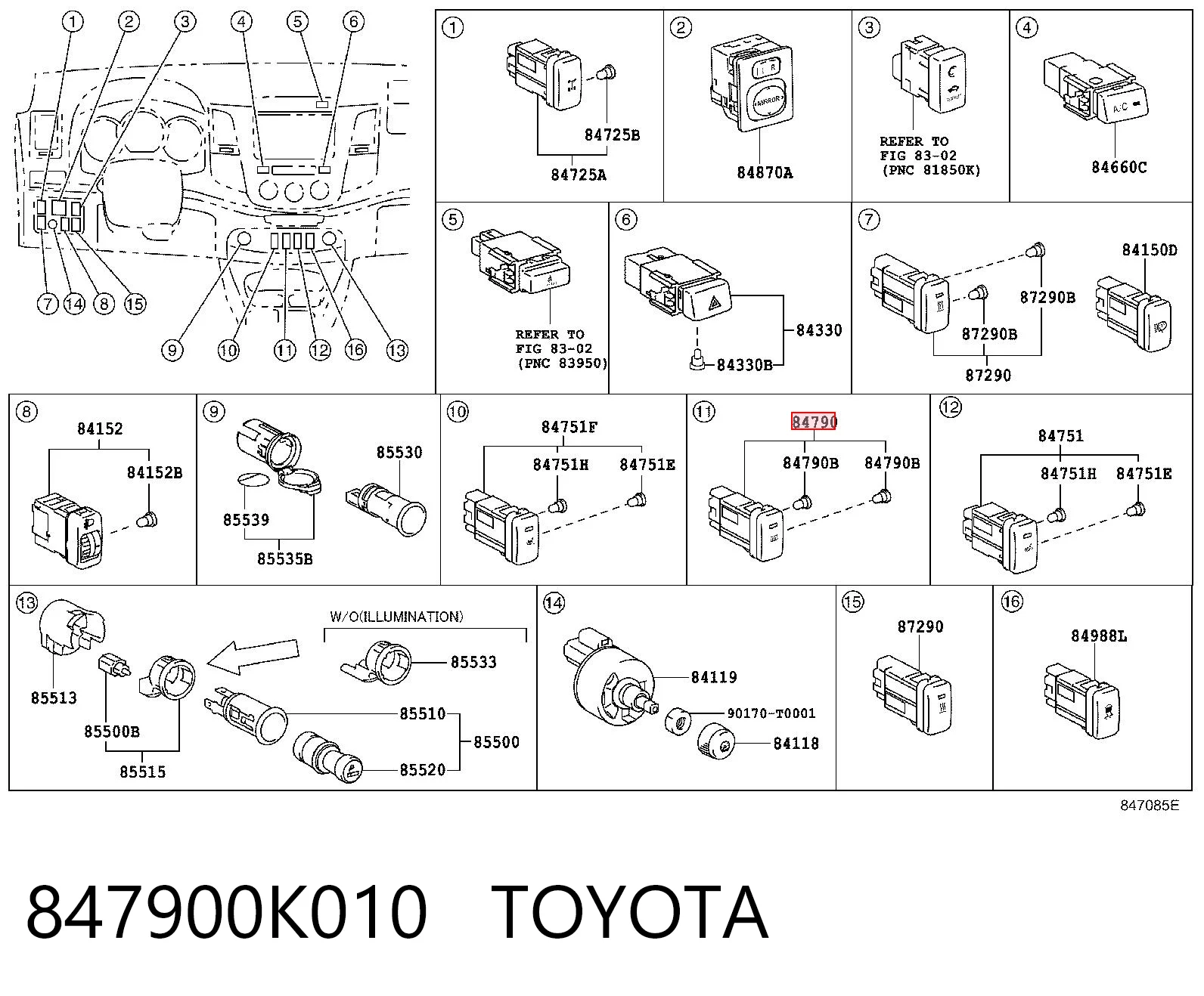 847900K010 Toyota