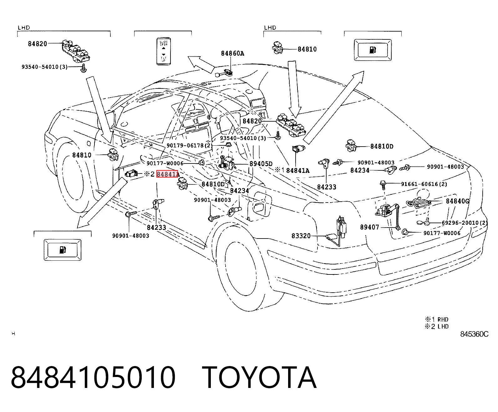 8484105010 Toyota