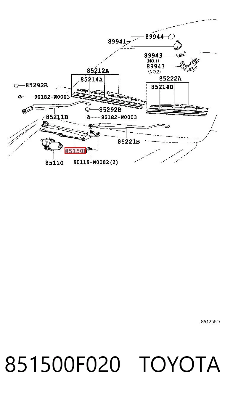851500F020 Toyota