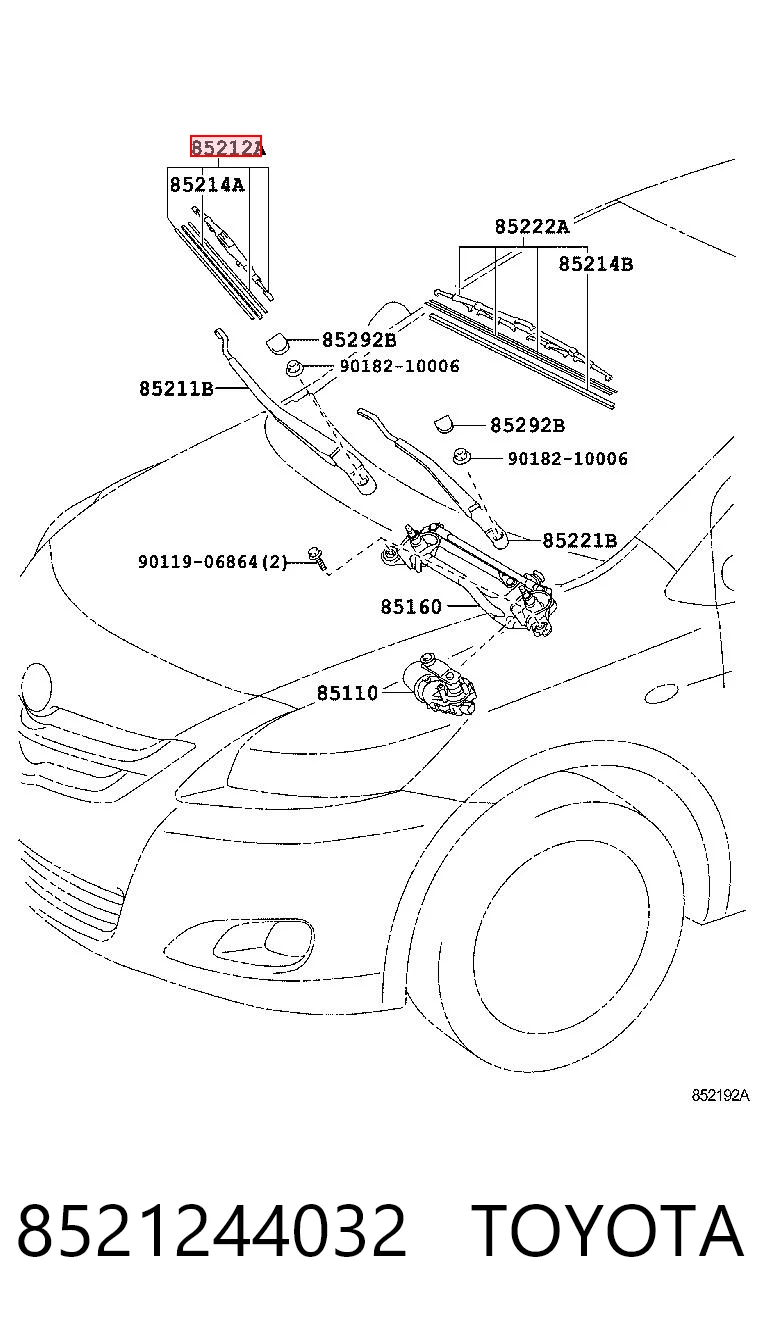 Limpa-pára-brisas do pára-brisas de condutor Land Rover LR154774 preço, a partir de 11,69 USD