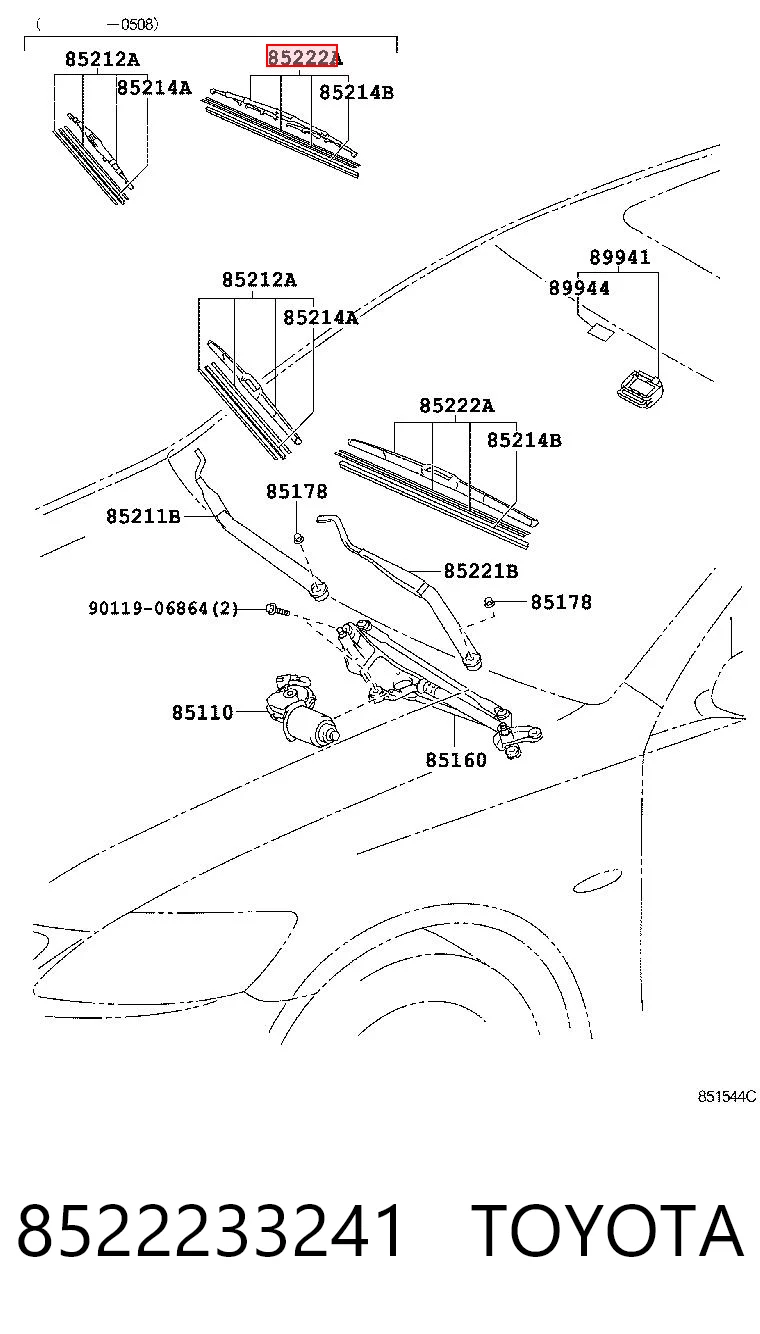 8522233241 Toyota