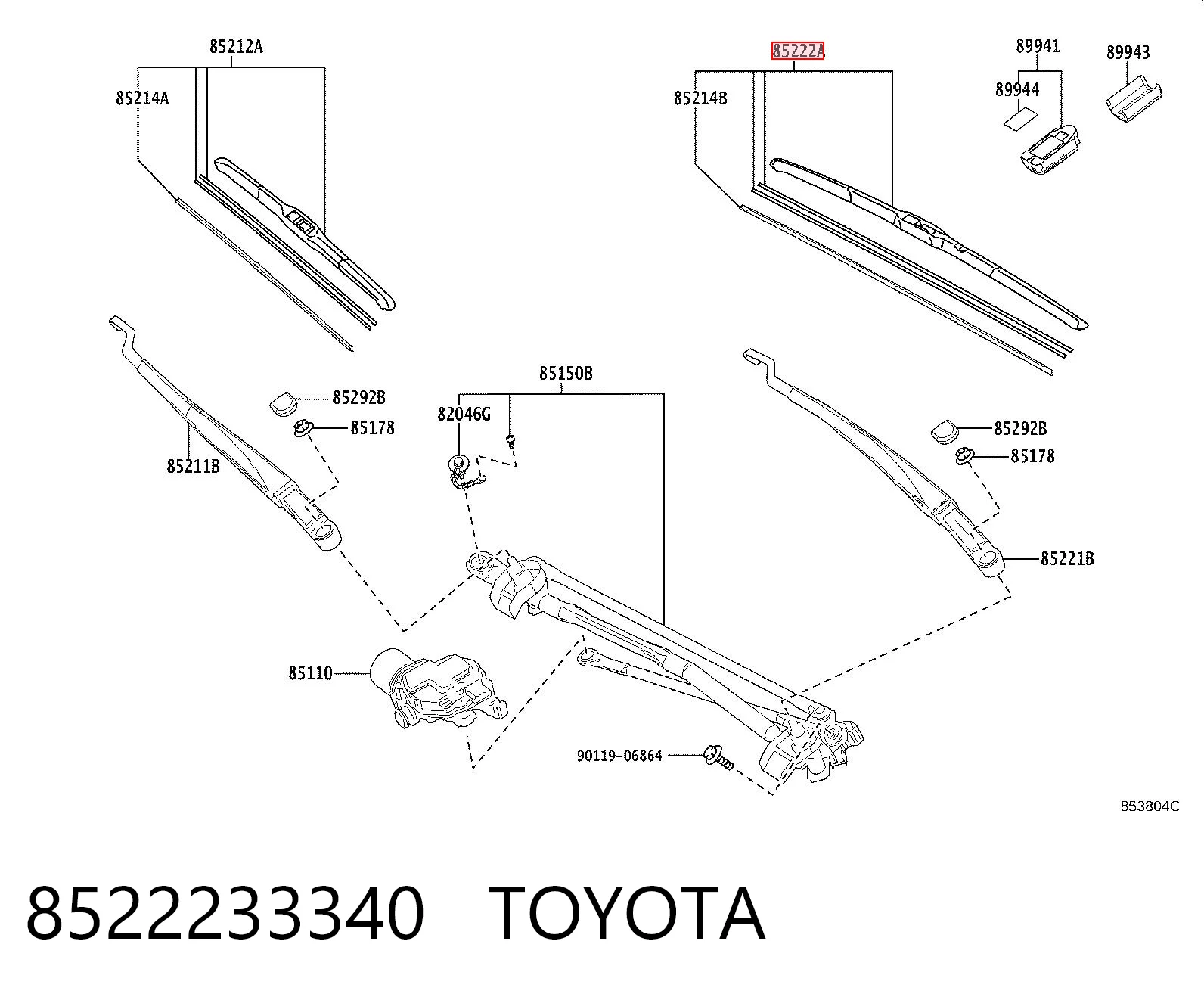 8522233340 Toyota