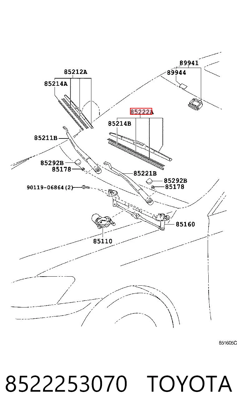8522253070 Toyota